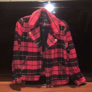 Plaid Collared Jacket